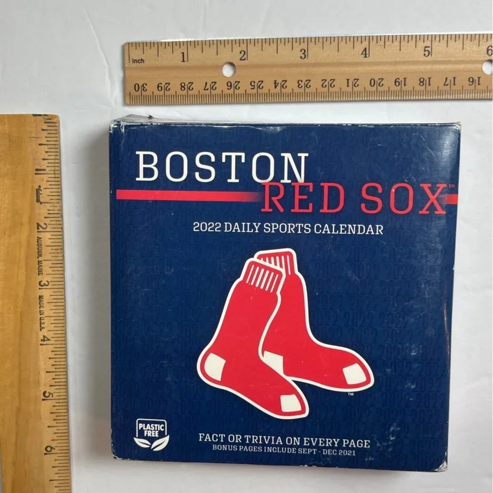 Boston Red Sox 2022 Daily Sports Calendar With Facts & Trivia 11t